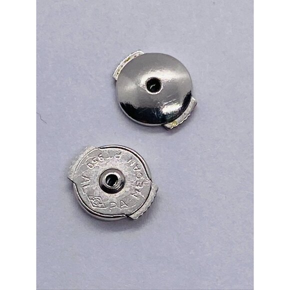 Mecan Al Pa Platinum Squeeze Push Backs La Pousette Lock For Earrings 950